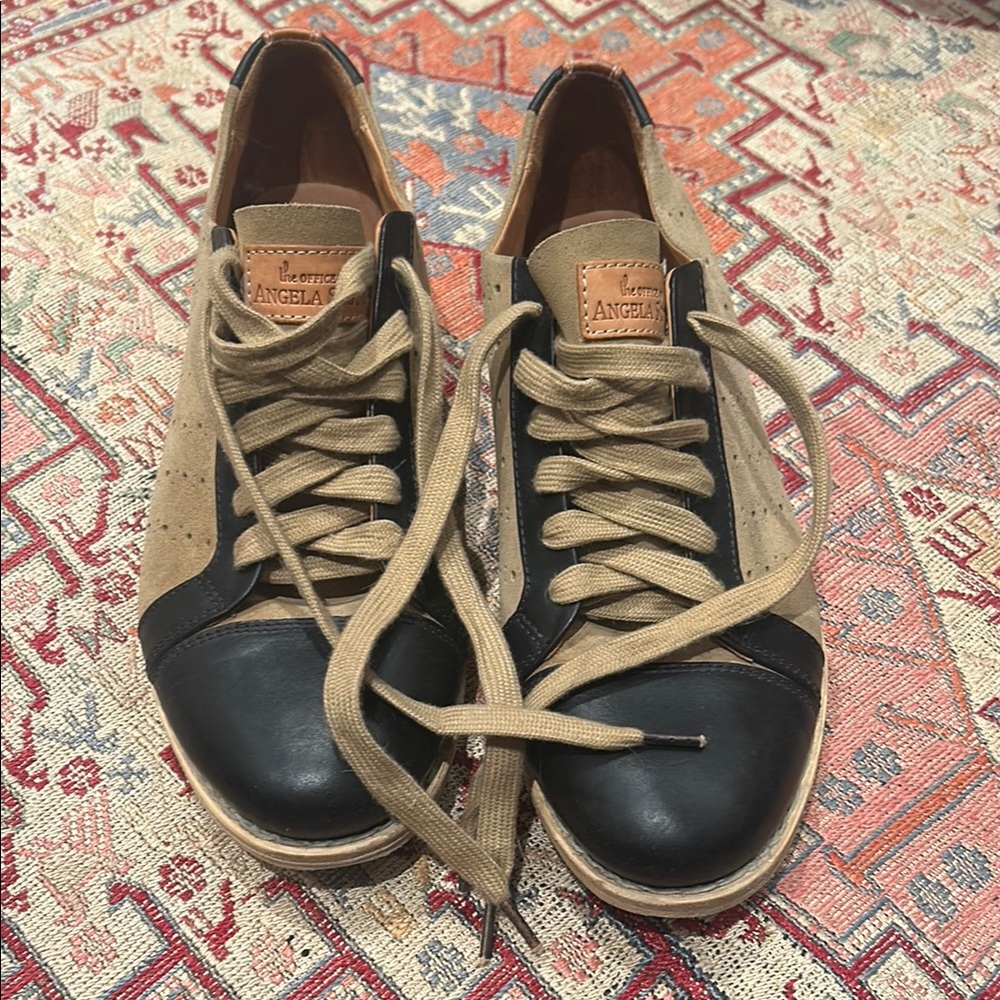 Office of Angela Scott bowling style shoes  Two-Tone Leather 41